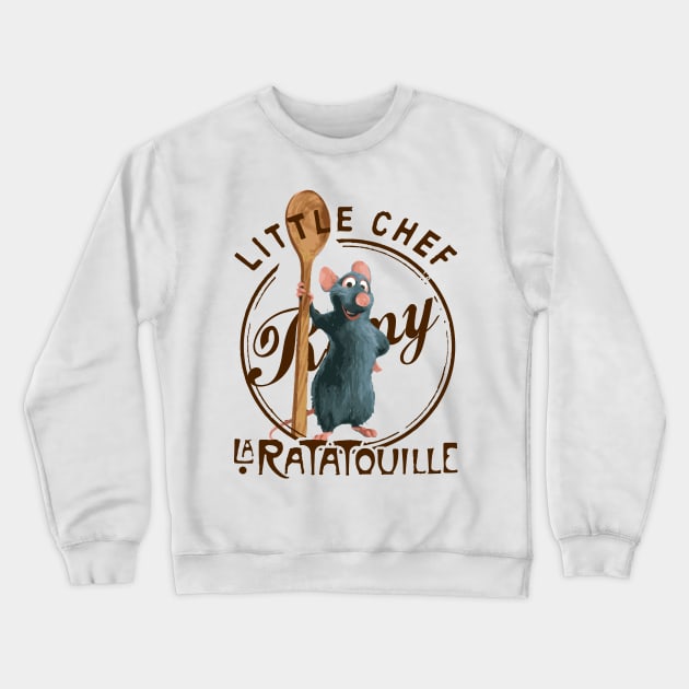 Ratatouille Tribute - Ratatouille Little Chef Kitchen - Epcot Remy Haunted Mansion - Pixar Rat Lion King Wall e - Up - ratatouille - Pirates Of The Caribbean - ratatouille -Tangled Crewneck Sweatshirt by TributeDesigns